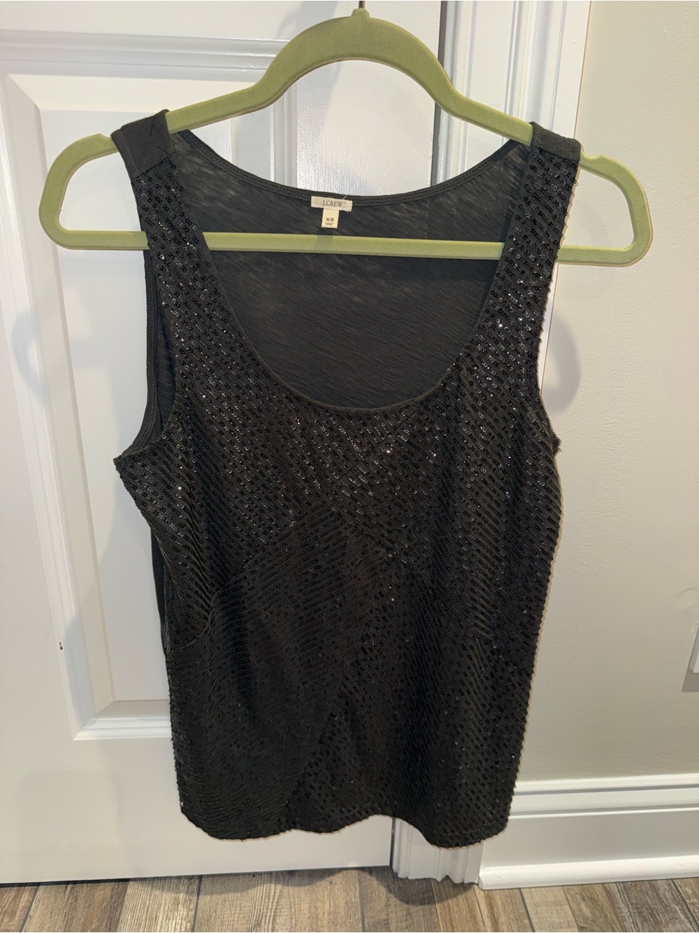 J Crew XS Sequined Top Pre-Owned